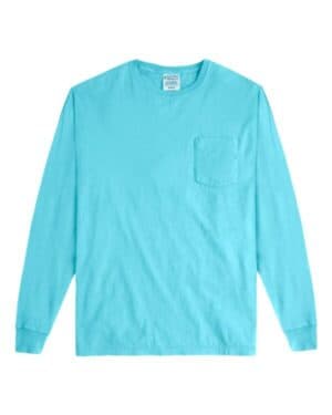 FRESHWATER GDH250 garment-dyed long sleeve t-shirt with a pocket