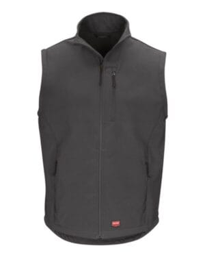 CHARCOAL Red kap VP62 soft shell vest