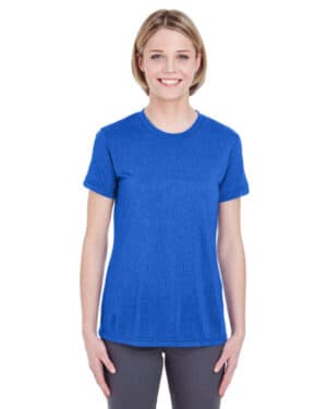 8619L ladies' cool & dry heathered performance t-shirt