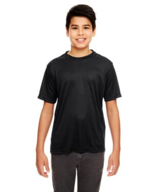 BLACK Ultraclub 8620Y youth cool & dry basic performance t-shirt