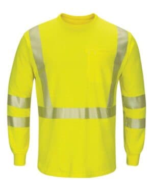 SMK8T hi-visibility lightweight long sleeve t-shirt-tall sizes