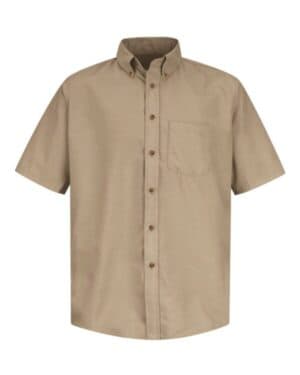 KHAKI SP80T poplin short sleeve dress shirt-tall sizes