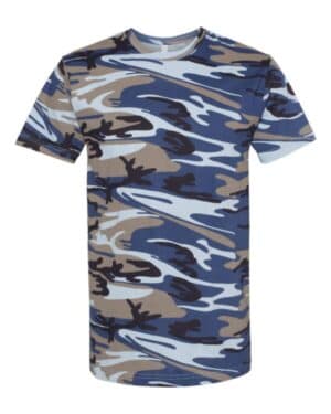 BLUE WOODLAND Code five 3907 camo tee