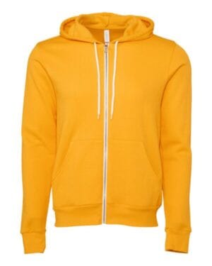 GOLD Bella  canvas 3739 unisex sponge fleece full-zip hoodie
