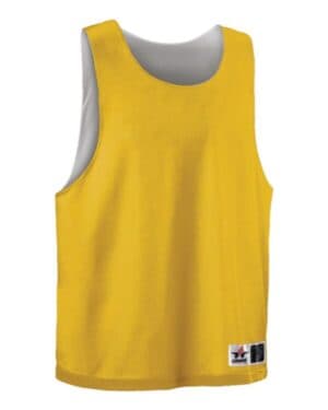 GOLD/ WHITE Alleson athletic LP001W women's lacrosse reversible pinnie