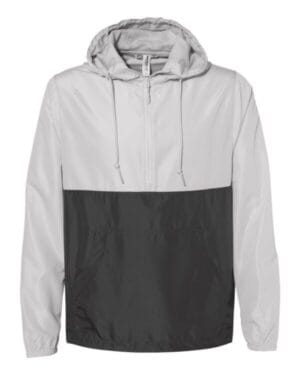 SMOKE/ GRAPHITE EXP54LWP unisex lightweight quarter-zip windbreaker pullover jacket