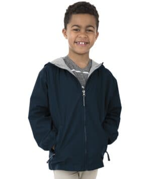 NAVY Charles river 8720CR youth portsmouth jacket