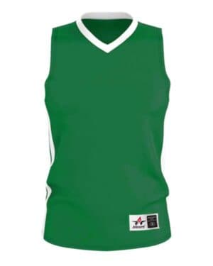 KELLY/ WHITE Alleson athletic 538J single ply basketball jersey