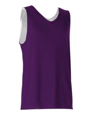 PURPLE/ WHITE Alleson athletic 506CRY youth reversible tank