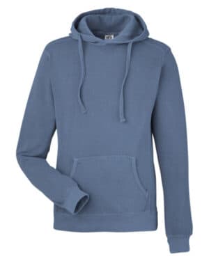 DENIM 8730JA unisex pigment dyed fleece hooded sweatshirt