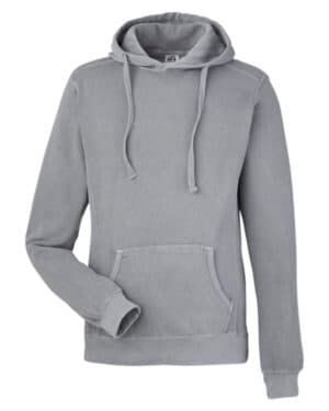 8730JA unisex pigment dyed fleece hooded sweatshirt