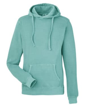 MARINE 8730JA unisex pigment dyed fleece hooded sweatshirt