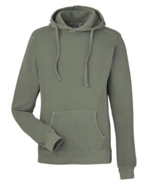 SPRUCE 8730JA unisex pigment dyed fleece hooded sweatshirt