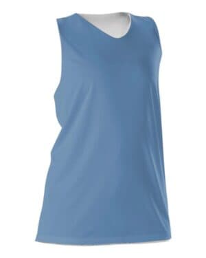 COLUMBIA BLUE/ WHITE Alleson athletic 506CRW women's reversible racerback tank
