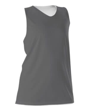 CHARCOAL/ WHITE Alleson athletic 506CRW women's reversible racerback tank