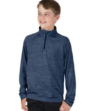 NAVY Charles river 8763CR youth space dye performance pullover