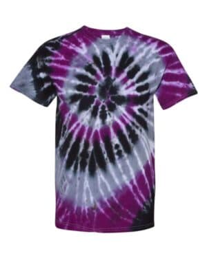 Dyenomite 20BMS youth multi-color spiral tie-dyed t-shirt