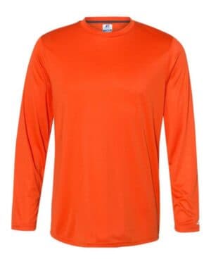 BURNT ORANGE Russell athletic 631X2M core performance long sleeve t-shirt