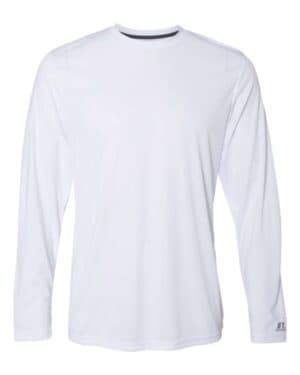WHITE Russell athletic 631X2M core performance long sleeve t-shirt