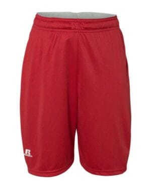 TRUE RED Russell athletic TS7X2B youth essential 7 shorts with pockets