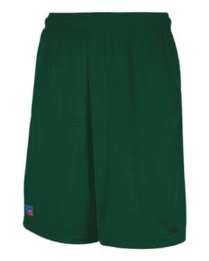 DARK GREEN 651AFM 9 dri-power tricot mesh shorts with pockets