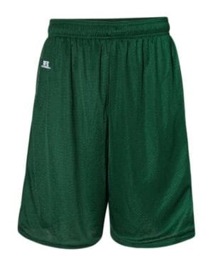 DARK GREEN Russell athletic 659AFM 9 dri-power tricot mesh shorts