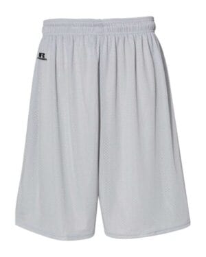 GRIDIRON SILVER Russell athletic 659AFM 9 dri-power tricot mesh shorts