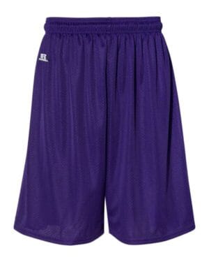 PURPLE Russell athletic 659AFM 9 dri-power tricot mesh shorts