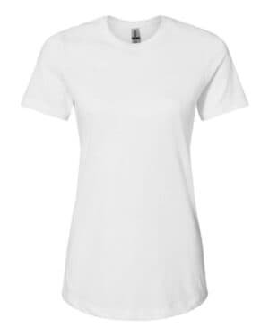 WHITE Gildan 64001LCVC softstyle women's cvc t-shirt