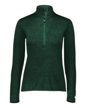 Russell athletic QZ7EAX women's striated quarter-zip pullover