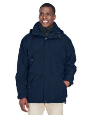 North end 88007 adult 3-in-1 parka with dobby trim