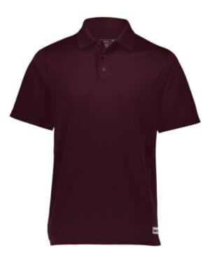 MAROON Russell athletic 7EPTUM essential short sleeve polo