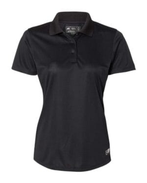 BLACK Russell athletic 7EPTUX women's essential polo