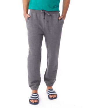 DARK HEATHR GREY Alternative 8803PF unisex eco-cozy fleece sweatpant