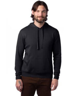 BLACK 8804PF adult eco cozy fleece pullover hooded sweatshirt