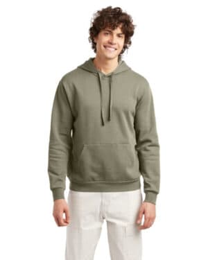 MILITARY 8804PF adult eco cozy fleece pullover hooded sweatshirt