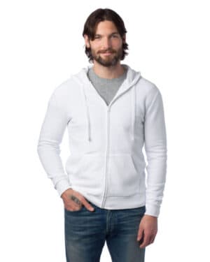 8805PF unisex eco-cozy fleece zip hooded sweatshirt