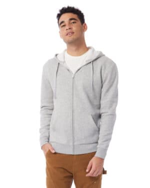 8805PF unisex eco-cozy fleece zip hooded sweatshirt