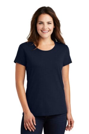 NAVY 880 gildan ladies 100% ring spun cotton t-shirt