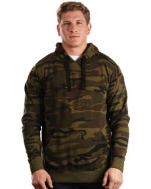 Burnside 8605 enzyme-washed french terry hooded sweatshirt