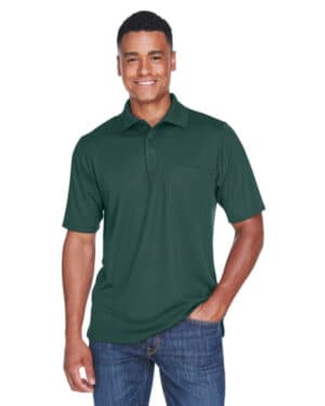 FOREST 88181P men's origin performance piqu polo with pocket