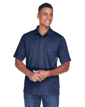 CLASSIC NAVY 88181P men's origin performance piqu polo with pocket