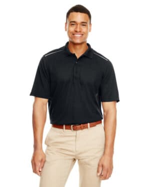 88181R men's radiant performance piqu polo withreflective piping