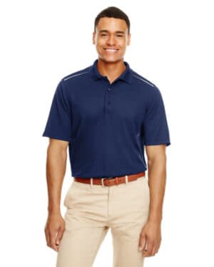 88181R men's radiant performance piqu polo withreflective piping