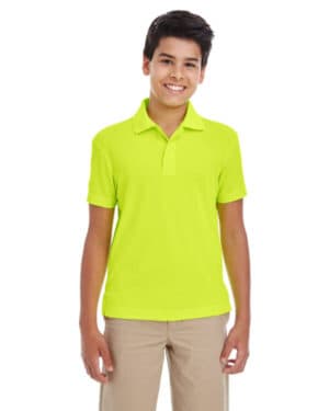 SAFETY YELLOW Core365 88181Y youth origin performance piqu polo