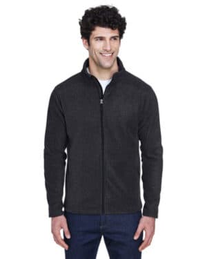 HEATHER CHARCOAL Core365 88190T men's tall journey fleece jacket