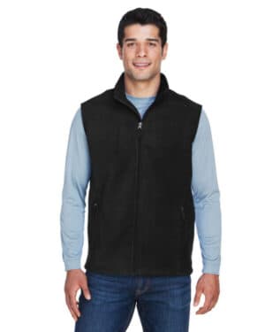 BLACK Core365 88191T men's tall journey fleece vest