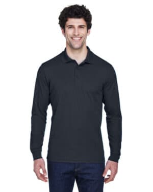 88192 men's pinnacle performance long-sleeve piqu polo