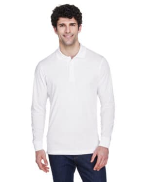 88192 men's pinnacle performance long-sleeve piqu polo