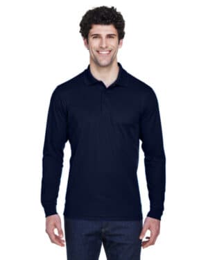 CLASSIC NAVY 88192 men's pinnacle performance long-sleeve piqu polo